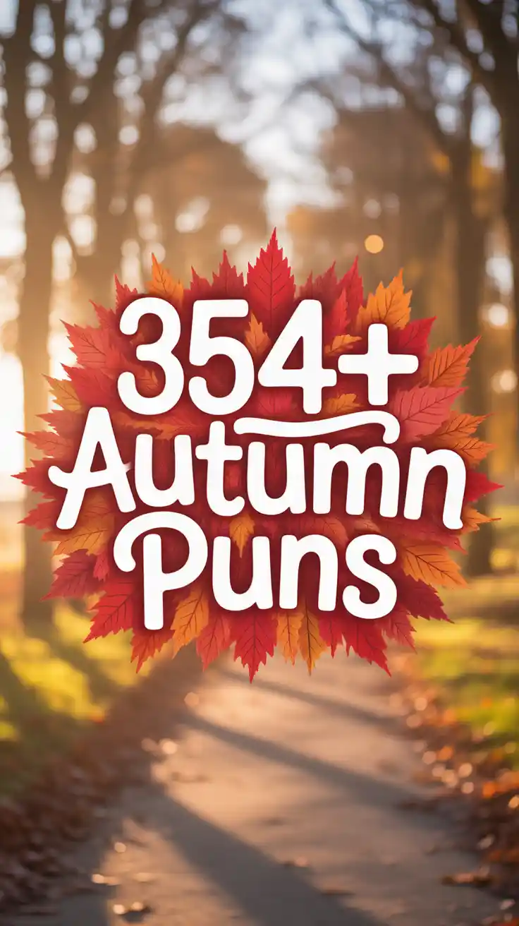 354+ Autumn Puns